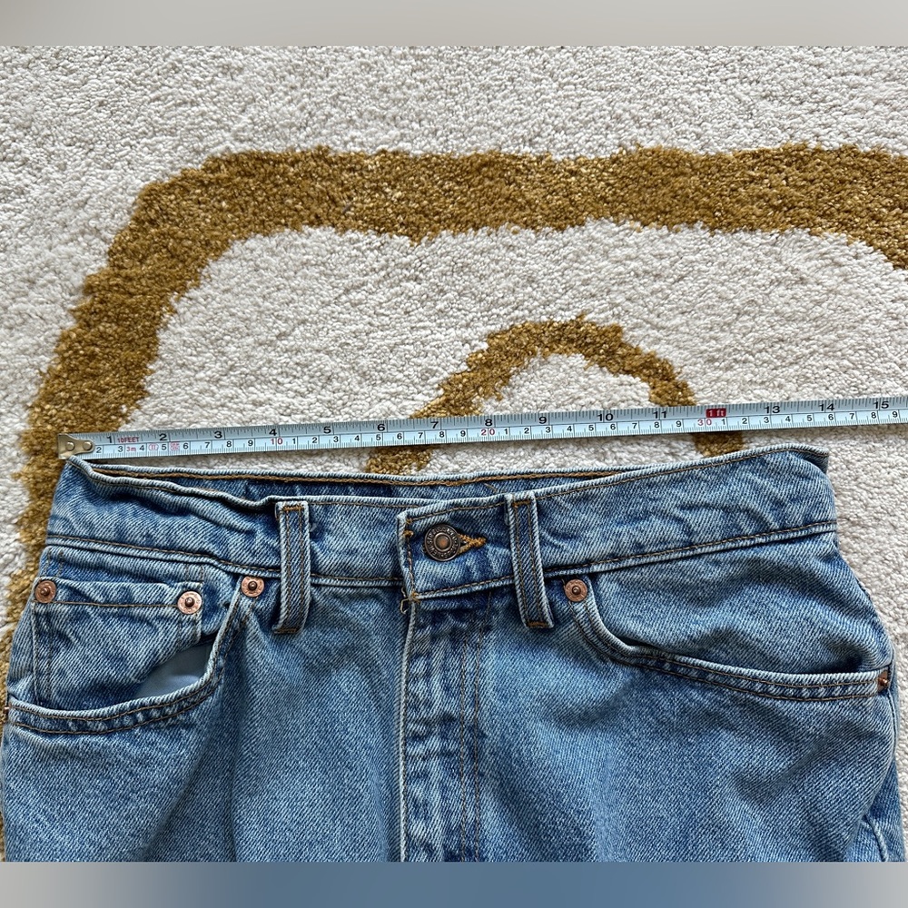 Vintage 90’s Levi’s 512 Slim Fit Tapered Leg Red Tab Rigid Denim Jeans 26 4 - Picture 11 of 12